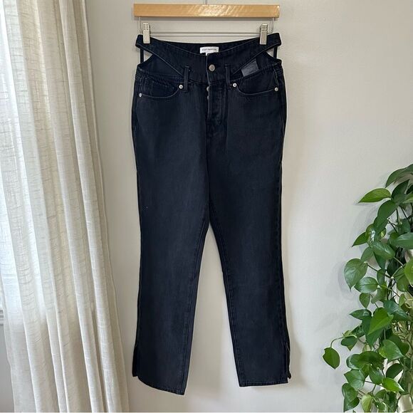 Good American Good Boy With Slit Waistband Black K208 - Picture 2 of 8